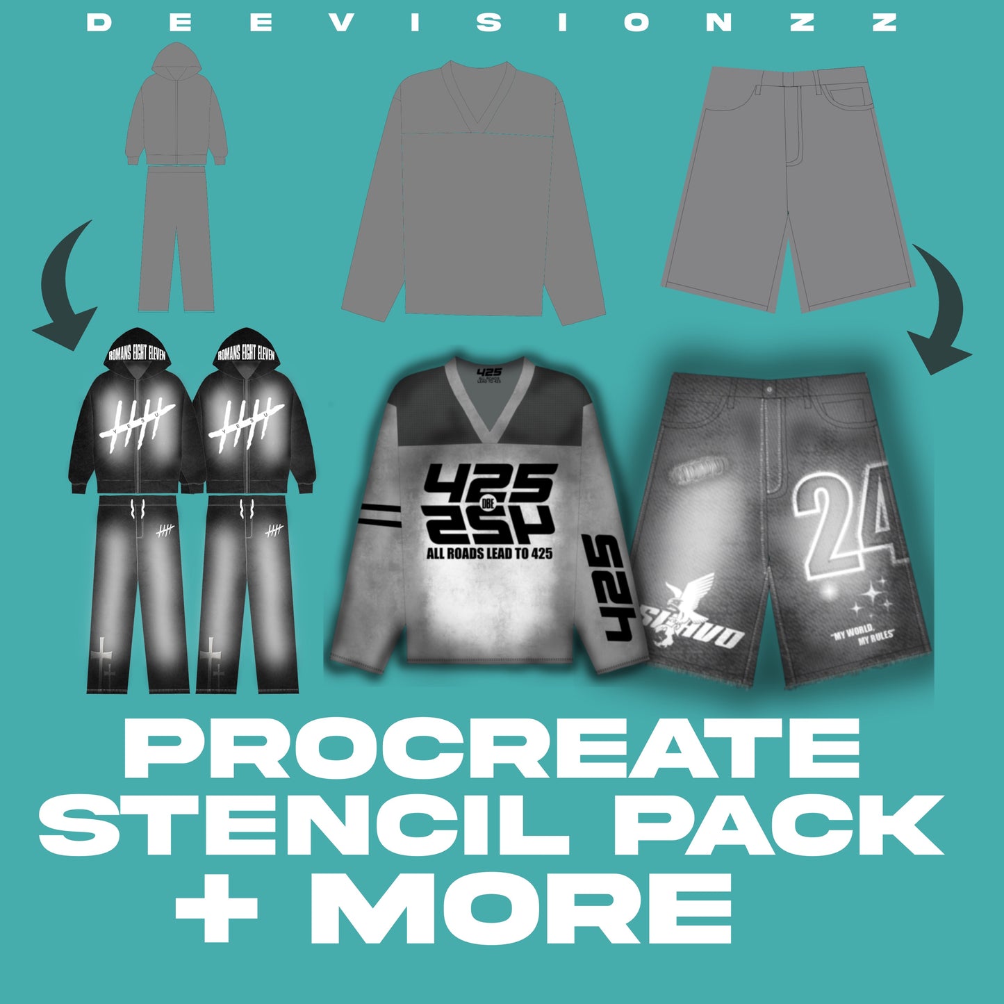 PROCREATE STENCIL MOCK-UP PACK